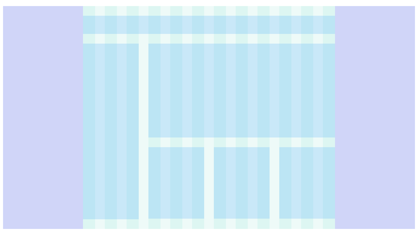 Grid with overly large side margins.