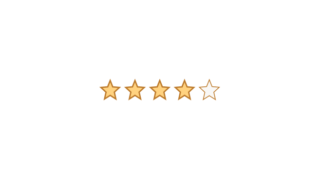 Rating component incorrectly displayed without number of reviews and label.